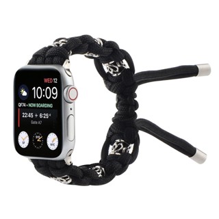 Apple SE iwatch generation S8 7654321 เชือกร่มไนล่อน แฮนด์เมด 42 41 44 45 49 มม.