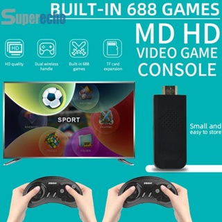 Md HD TV เครื่องเล่นเกม วิดีโอเกมคอนโซล มีเกมในตัว 688+ [superecho.th]