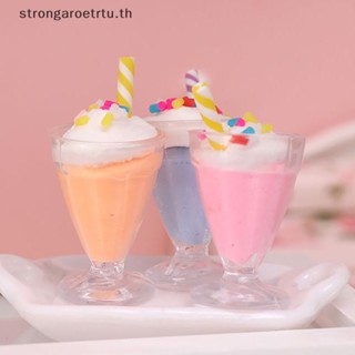 Strongaroetrtu ถ้วยไอศกรีมจิ๋ว 1:12 อุปกรณ์เสริม สําหรับบ้านตุ๊กตา 1 ชิ้น