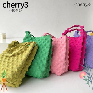 Cherry3 กระเป๋าถือ กระเป๋าสะพายไหล่ กระเป๋าช้อปปิ้ง แฮนด์เมด