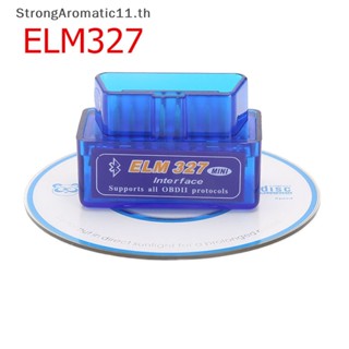 Strongaromatic เครื่องอ่านโค้ด ELM327 V1.5 บลูทูธ OBD2 สําหรับ Android Torque Super Diagnostic Code Reader