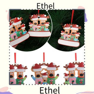 Ethel1 จี้ตกแต่งต้นคริสต์มาส บ้าน ปรับแต่งจี้ เครื่องประดับประตู ต้นคริสต์มาส