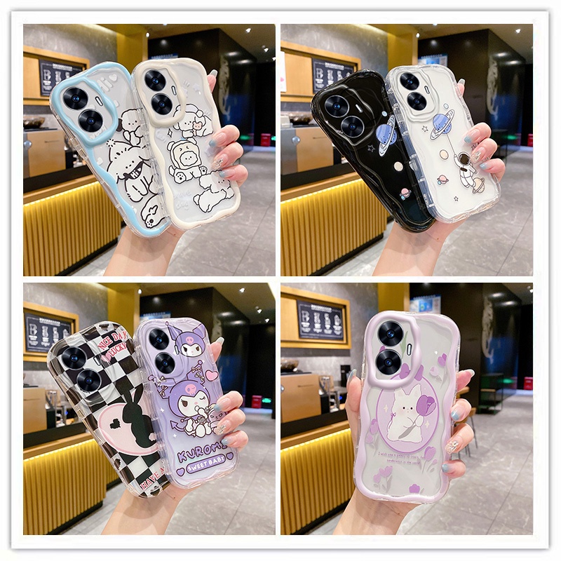 เคส realme c55 เคสโทรศัพท์มือถือ กันตก ลายครีม สําหรับ realme c55 เคส