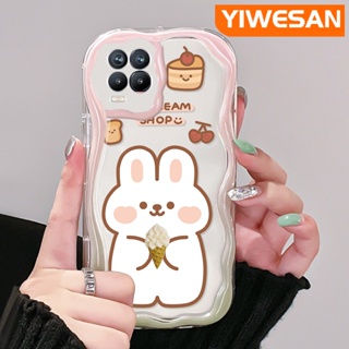 เคสใส แบบนิ่ม ลายการ์ตูนกระต่าย ไอศกรีม กันกระแทก สําหรับ Realme 8 5G 8s 5G Q3i V13 5G Narzo 30 Q3