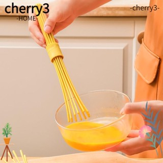 Cherry3 เครื่องตีไข่ อเนกประสงค์ ทําความสะอาดง่าย ไม่เหนียวติด สีเหลือง สําหรับห้องครัว