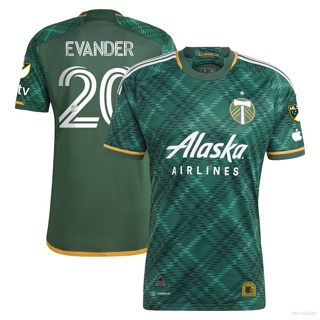 เสื้อยืดแขนสั้น ลายทีมชาติฟุตบอล Ani 2023 MLS Evander Portland Timbers พลัสไซซ์