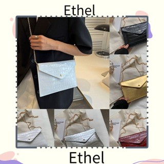 Ethel1 กระเป๋าสะพายไหล่ ลายหนังจระเข้ ทรงซองจดหมาย สําหรับผู้หญิง