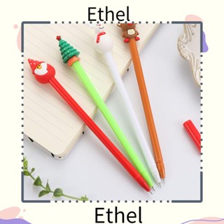 Ethel1 ปากกาเจล ลายกวาง สโนว์แมน คริสต์มาส สร้างสรรค์ 2 5 ชิ้น