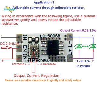 Amonghot&gt; ใหม่ โมดูลไดรเวอร์ควบคุมกระแสไฟคงที่ DC 3-6V 28-1500mA LED ความสว่างสูง ปรับได้