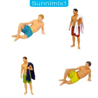 [Sunnimix1] ฟิกเกอร์เรซิ่น รูปคนจิ๋ว สเกล S 1/64 สําหรับตกแต่งสวน สถาปัตยกรรม รถไฟ DIY