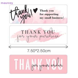 Maurcey สติกเกอร์ฉลาก Thank You สําหรับตกแต่งซองจดหมาย 120 ชิ้น