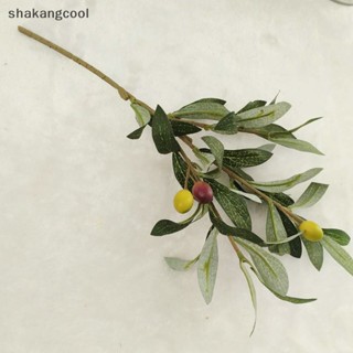 Shakangcool กิ่งมะกอกปลอม สีเขียว สําหรับตกแต่งบ้าน