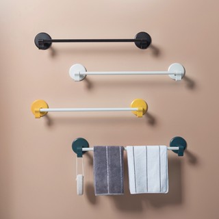 HUAQOO Bathroom Towel Rack Punch-Free Towel Rod Rack Bathroom Towel Rack Household Towels Storage Rack