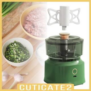 [Cuticate2] เครื่องบดสับกระเทียมไฟฟ้า ขนาดเล็ก 350 มล. ถอดออกได้ สําหรับสลัด พริก หัวหอม