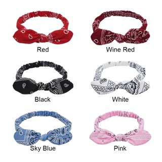 Home Makeup Printed Sports Shower Spa Daily Vacation Elastic Band Hair Accessory Wash Face Girl With Knot Women Headband