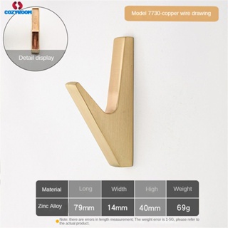 Matte Wall Hooks อุปกรณ์ห้องน้ำ Coat Hooks Towel Hook Creative สำหรับกุญแจ หมวก กระเป๋า ตะขอตกแต่งบ้าน cynthia cynthia