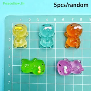 Peacellow ตุ๊กตาฟิกเกอร์เรืองแสงในที่มืด รูปการ์ตูน 5 ชิ้น