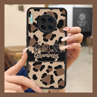 leather personality Phone Case For Huawei Mate 30 Pro/Mate30E Pro Anti-knock Cartoon Back Cover texture youth