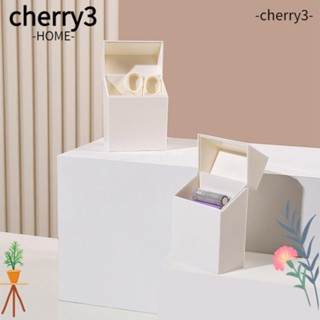 Cherry3 กล่องลิ้นชักเก็บของ ABS แบบหนา สีขาว สําหรับออฟฟิศ