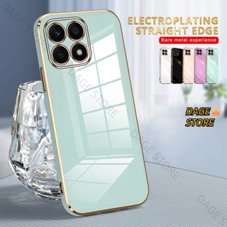 เคสซิลิโคนนิ่ม ขอบตรง 6D กันกระแทก สําหรับ Honor 8X MAX 9X PRO X20 SE X5 X6 X6S 4G X7A 2023 X8 5G