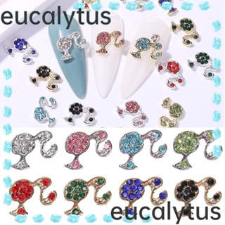 Eucalytus1 สติกเกอร์เพชรคริสตัล พลอยเทียม สีทอง สีเงิน สําหรับตกแต่งเล็บ DIY 20 ชิ้น