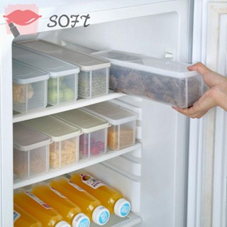 Softness กล่องเก็บสปาเก็ตตี้ เส้นก๋วยเตี๋ยว แบบใส พร้อมฝาปิด แบบพกพา 4 สี