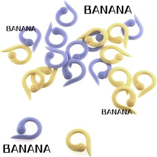 Banana1 ปากกามาร์กเกอร์ พลาสติก สีเหลือง สีม่วง สําหรับทําเครื่องประดับ DIY