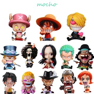 Mocho โมเดลฟิกเกอร์ อนิเมะ Monkey D Luffy Sanji Robin Boa Roronoa Zoro Hancock Sabo ขนาดเล็ก 9 ซม. ของขวัญคริสต์มาส