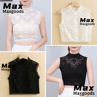 Maxg ปกเสื้อปลอม ถอดออกได้ แต่งลูกไม้ ลายดอกไม้ สไตล์วินเทจ