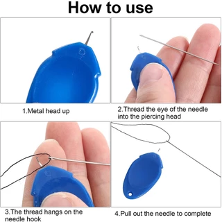 10 ชิ้น สนเข็มนิ้วหัวแม่มือ อุปกรณ์ผ้า ที่สนเข็ม อุปกรณ์ง่าย พลาสติก ที่สนเข็ม สําหรับงานเย็บปักถักร้อย เครื่องมือเย็บผ้า DIY อุปกรณ์เย็บผ้า