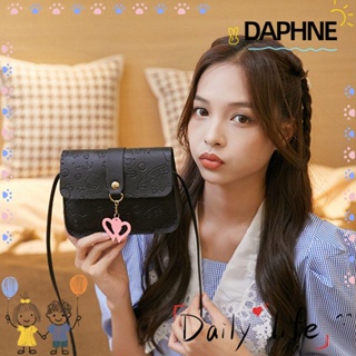 Daphne กระเป๋าถือ กระเป๋าสะพายไหล่ ทรงสี่เหลี่ยม ขนาดเล็ก สําหรับผู้หญิง