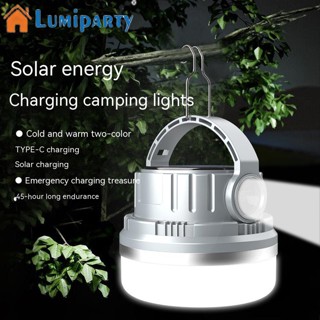 Lumiparty ไฟฉาย Led มัลติฟังก์ชั่น ชาร์จไฟได้ สําหรับตั้งแคมป์กลางแจ้ง