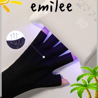 EMILEE ถุงมือป้องกันรังสี แบบใช้แล้วทิ้ง สําหรับเครื่องเป่าเล็บ