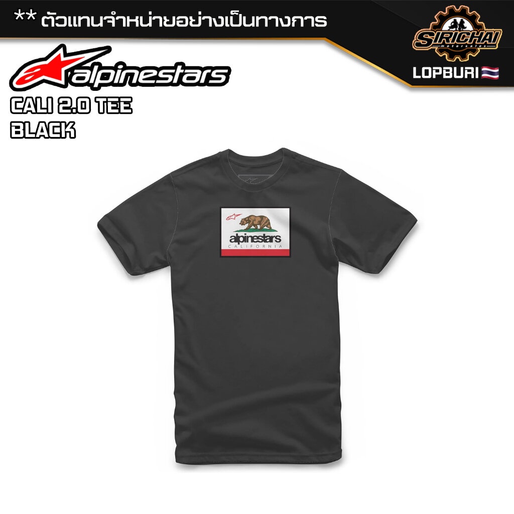 เสื้อยืด Alpinestars CALI 2.0 TEE BLACK ของแท้ 100%