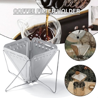 New Portable Outdoor Camping Coffee Filter Rack Stainless Steel Coffee Drip Rack