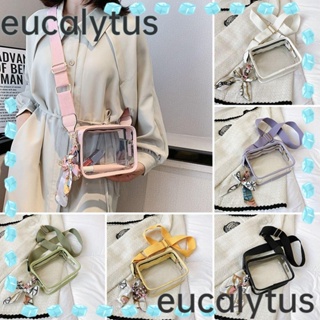 Eucalytus1 กระเป๋าสะพายไหล่ PVC แบบใส สําหรับเด็กผู้หญิง