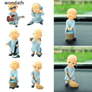 Wonda เครื่องประดับเรซิ่น รูปการ์ตูนพระสงฆ์ สําหรับตกแต่งภายในรถยนต์