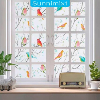 [Sunnimix1] ฟิล์มติดหน้าต่าง รูปนก ไม่มีกาว เพื่อความเป็นส่วนตัว สําหรับตกแต่งห้องน้ํา