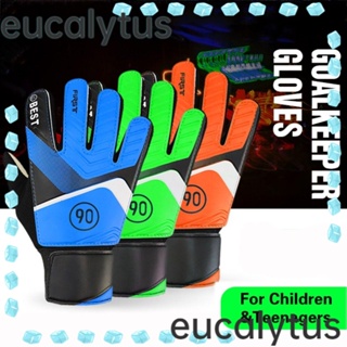 Eucalytus1 ถุงมือผู้รักษาประตู แบบเต็มนิ้ว ป้องกันการชน มืออาชีพ สําหรับผู้รักษาประตูฟุตบอล