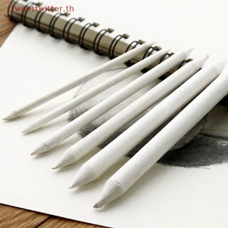 Tweet แท่งตอสติตช์ ถ่านชาร์โคล สีขาว สําหรับวาดภาพ ร่างภาพ 6 ชิ้น ต่อชุด