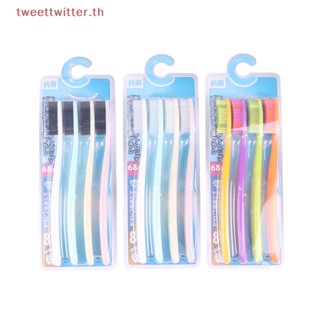 Tweet แปรงสีฟันไวท์เทนนิ่ง หัวยาว ขนาดใหญ่ 4 ชิ้น