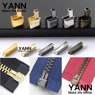 Yann1 จุกปิดซิป โลหะ 5 สี อุปกรณ์เสริม สําหรับซ่อมแซม 10 ชุด