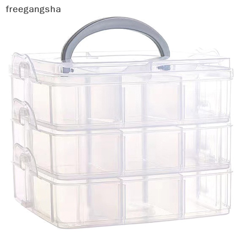 [FREG] กล่องเก็บเครื่องประดับ สร้อยคอ แหวน ต่างหู แบบใส ความจุขนาดใหญ่ FDH