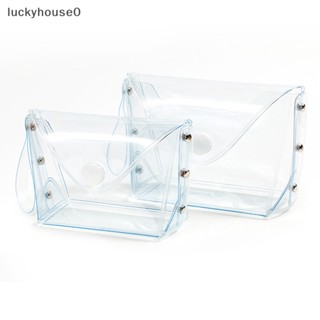 Luckyhouse0^^ กระเป๋าใส่เหรียญ แบบใส ขนาดเล็ก สําหรับผู้หญิง