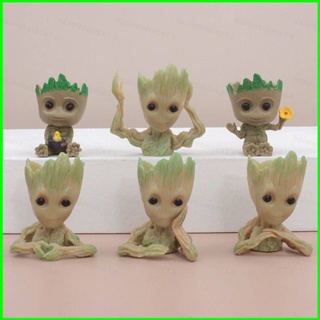 Sqt Guardians of the Galaxy Groot โมเดลฟิกเกอร์แอกชัน ของเล่น สําหรับเด็ก ตกแต่งรถยนต์ เก็บสะสม ของขวัญ