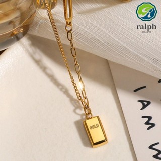 Ralph สร้อยข้อเท้า จี้น้ําเต้า อิฐทอง ขนาดเล็ก โบโฮ ทองแดง เรียบง่าย เรขาคณิต โซ่เท้า ผู้หญิง