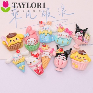 Taylor1 โมเดลเรซิ่น รูปการ์ตูนอนิเมะ Cinnamoroll Diy สําหรับตกแต่งโทรศัพท์มือถือ 10 ชิ้น