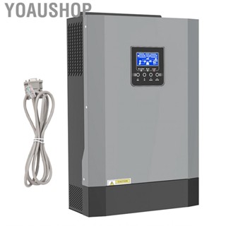 Yoaushop MPPT Solar Inverter  Automatic Sensing Frequency Aluminum Alloy Off Grid AC230V 4 Charging Modes for Television