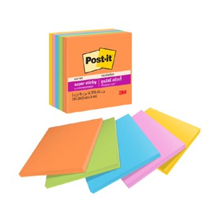 Post-it ซุปเปอร์สติ๊กกี้โน้ต 3x3 นิ้ว รุ่น 654-5SSUC