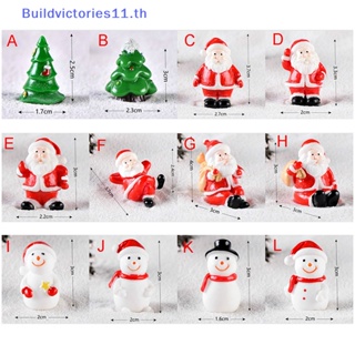 Buildvictories11 ตุ๊กตาหิมะ ซานตาคลอส ขนาดเล็ก สําหรับตกแต่งต้นคริสต์มาส DIY TH